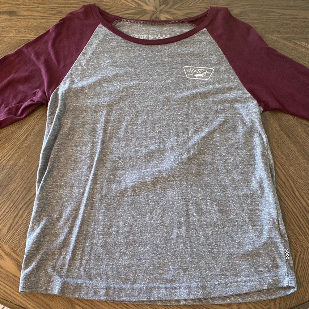 Vans raglan tee Sz L